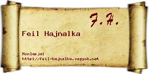 Feil Hajnalka névjegykártya