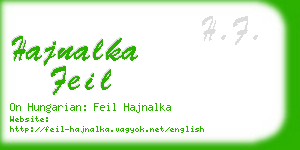 hajnalka feil business card